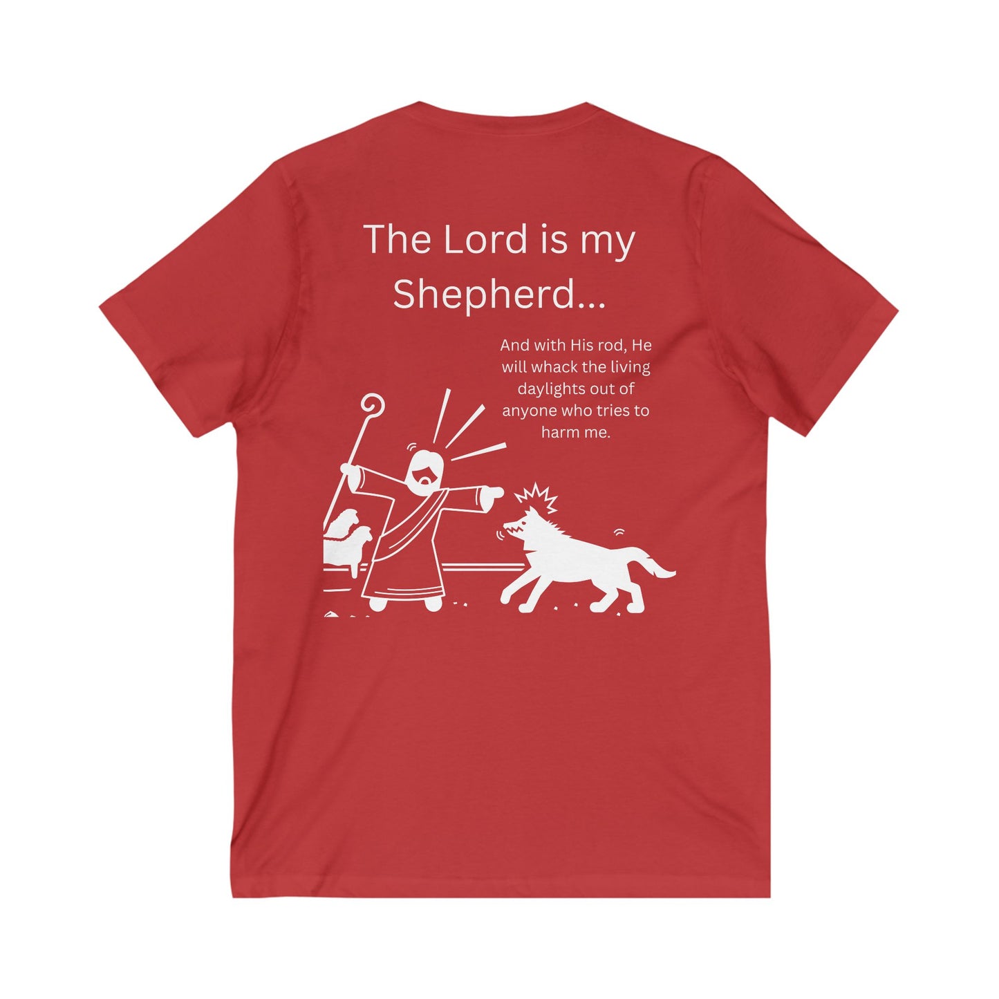 Protected by The Shepherd - Faith V-Neck Tee