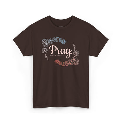 Pray Unceasingly - 1 Thessalonians 5:17 | Floral Graphic Women's Christian Tee