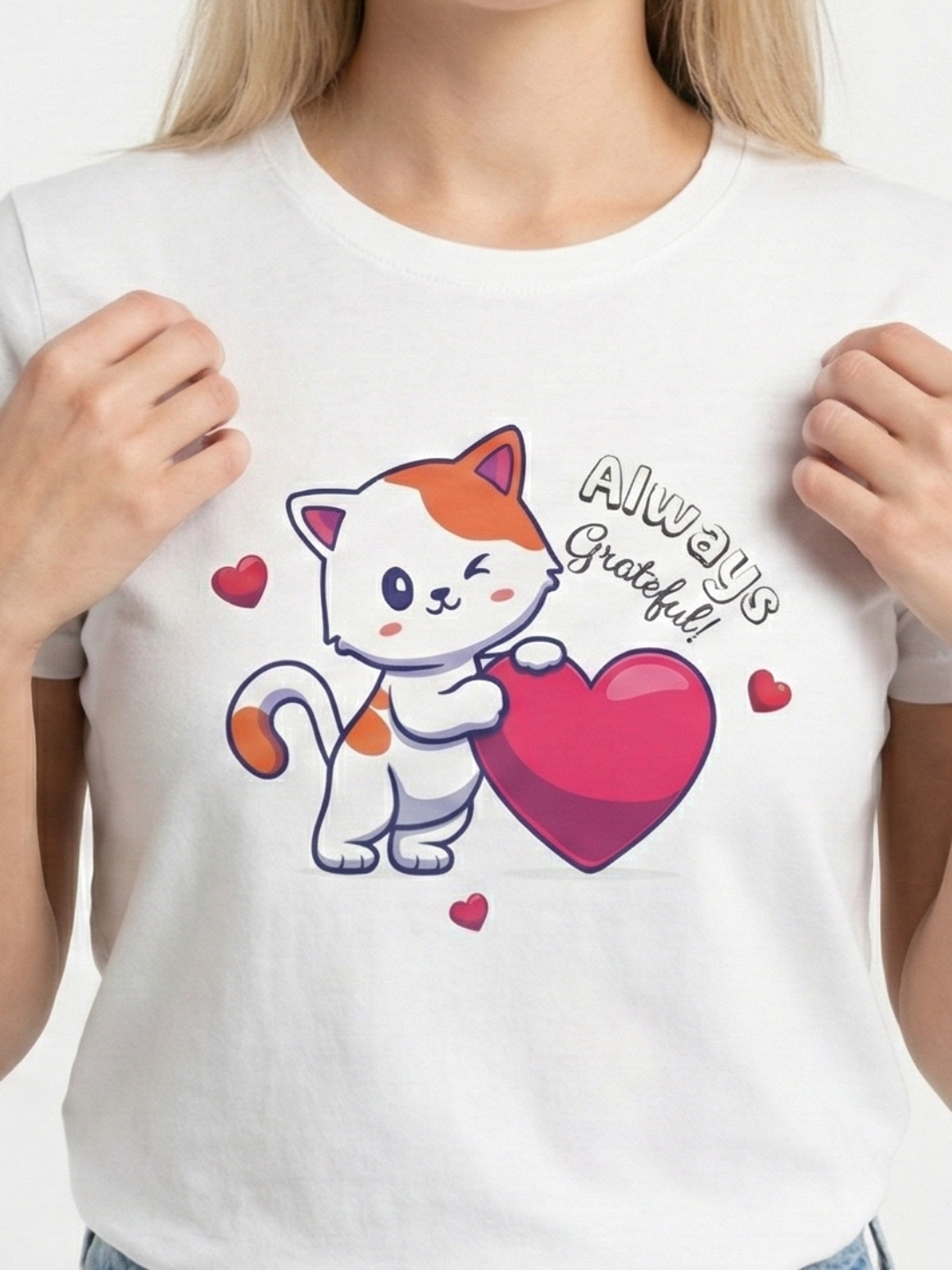 Always Grateful - Cute Kitten Women's T-shirt