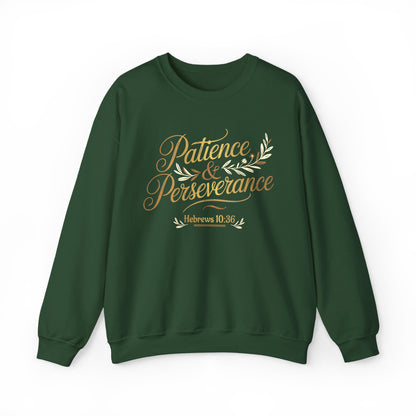 Patience & Perseverance - Hebrews 10:36 | Christian Women's Sweatshirt