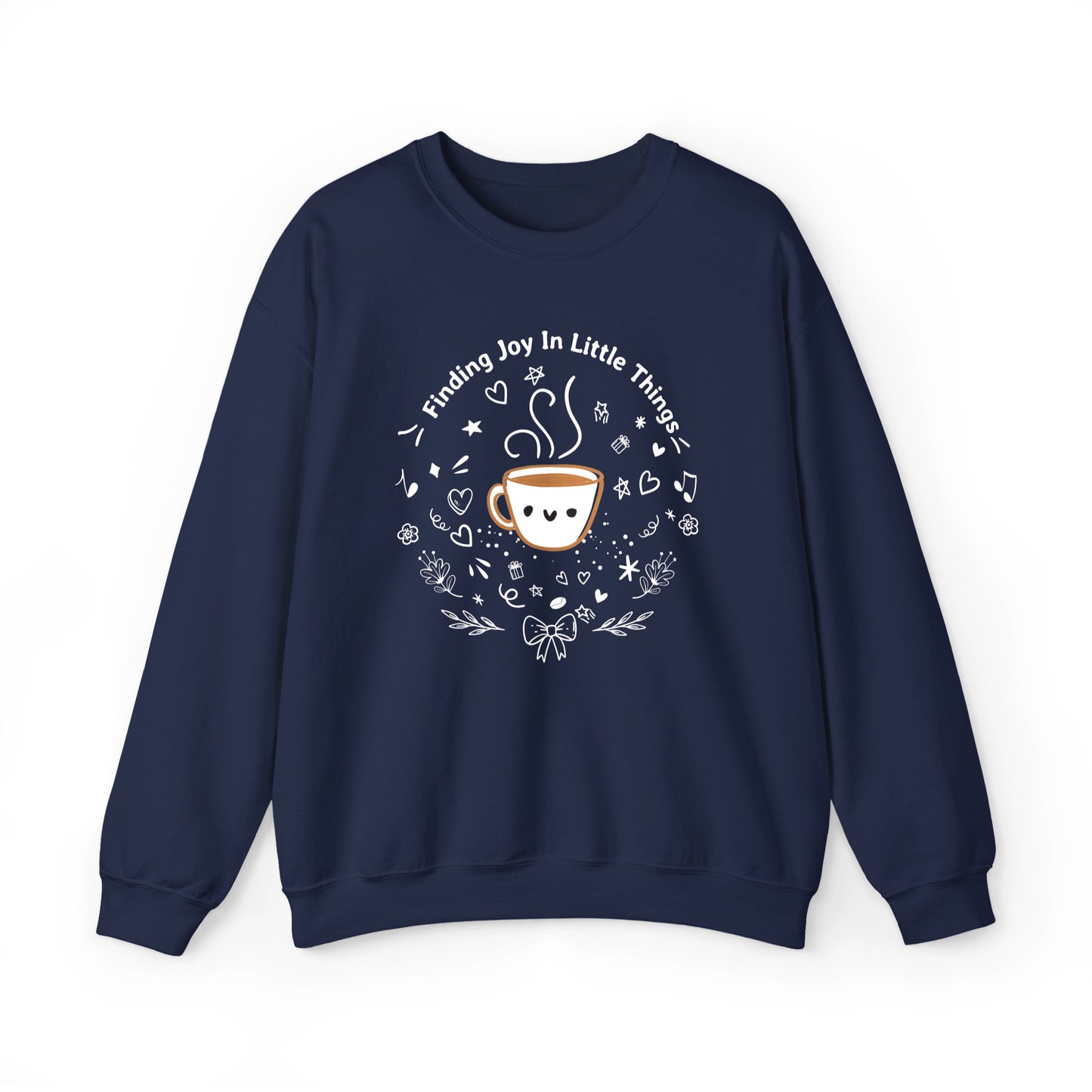 Finding Joy In Little Things | Coffee Lover | Women's Cute Graphic Sweatshirt