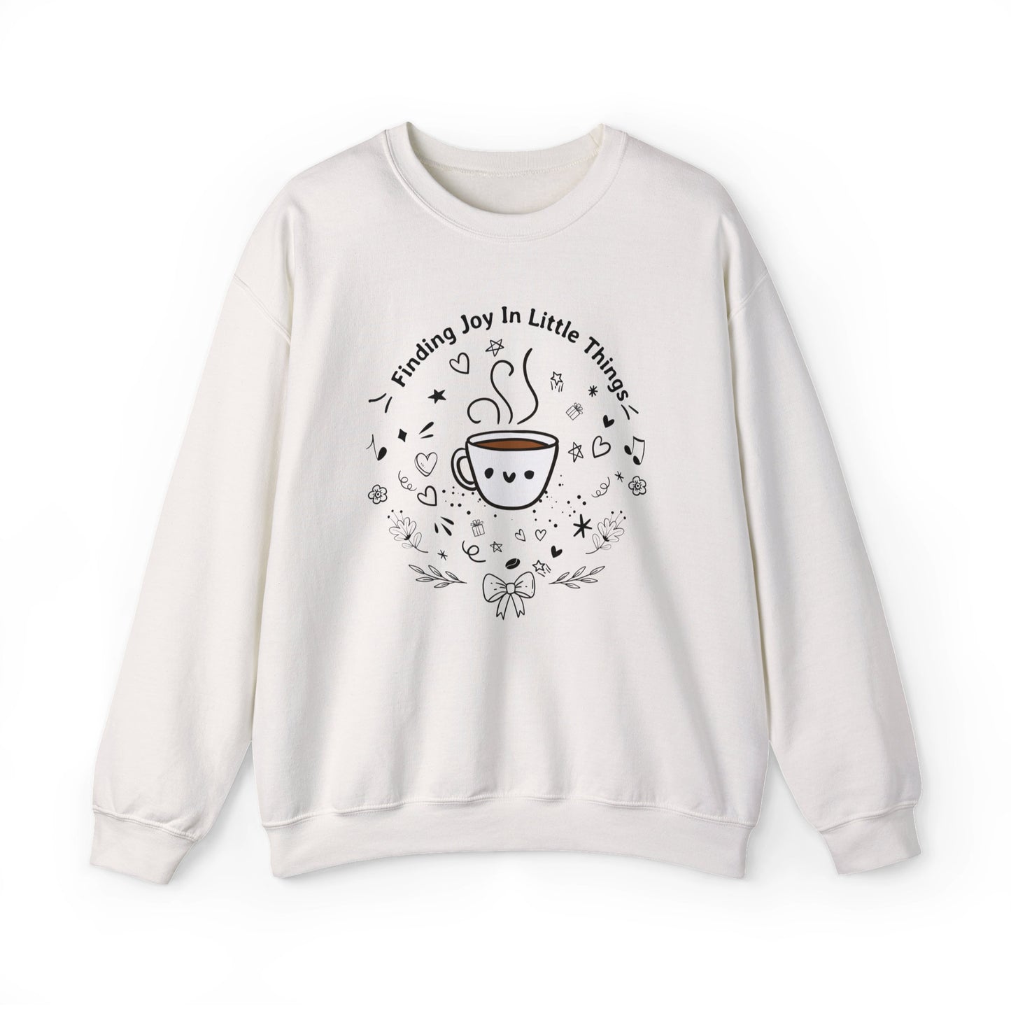 Finding Joy In Little Things | Coffee Lover | Women's Cute Graphic Sweatshirt
